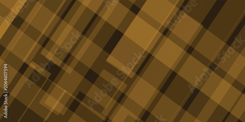 Schilderij op canvas An abstract background featuring a combination of transparent geometric shapes in brown and gold tones