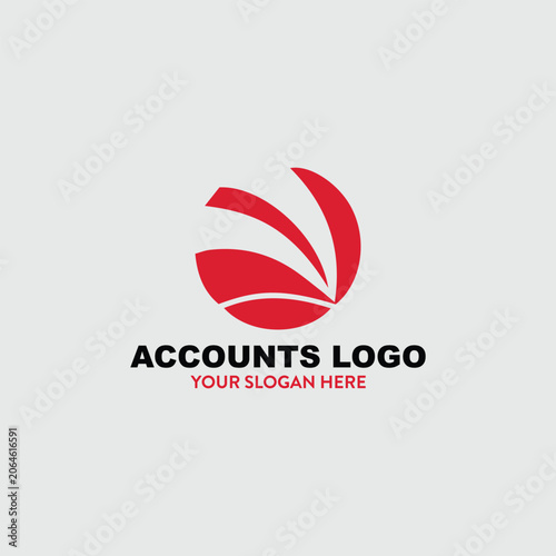finance accounts logo design vector format