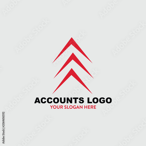 finance accounts logo design vector format