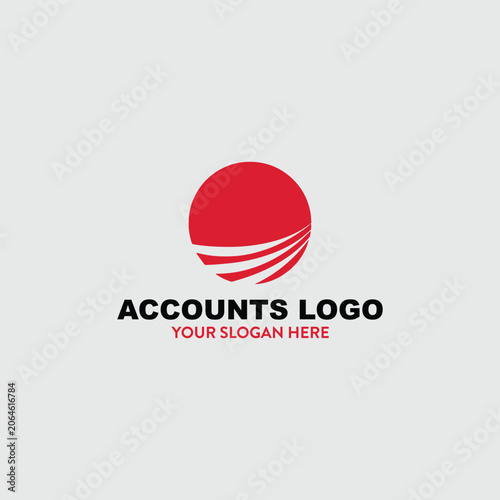 finance accounts logo design vector format