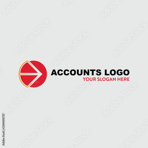 finance accounts logo design vector format