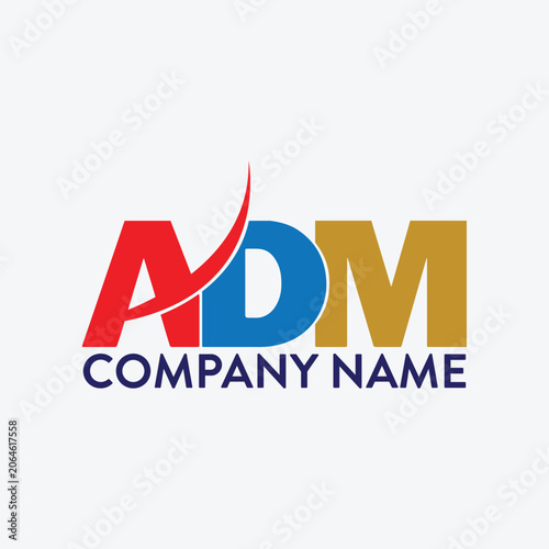 adm logo design vector