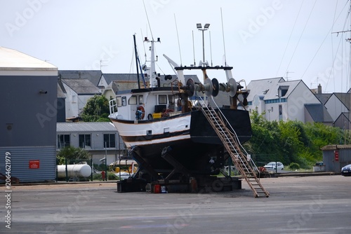 Bateau sur cale .