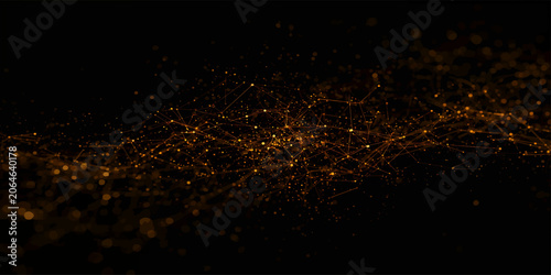 Abstract fiery energy explosion with glowing flames and particles on dark space background, burning light, orange and red glow, magic fire and star-like sparks design
