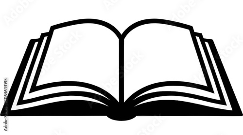 Open book icon PNG Isolated on transparent background