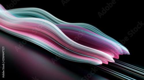 abstract colorful flowing waves background with smooth gradient lines representing digital art and modern creative design