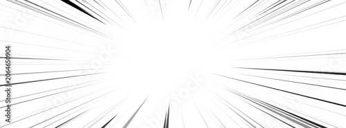 Line speed comic manga radial burst effect black. White motion rays background abstract zoom action frame. Texture monochrome anime cartoon emphasis backdrop.