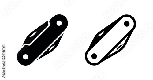 Obraz na plátně Pocket knife icon vector