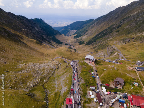 Fotografía Hotels and tourist spot near Balea Lake in Transfagarasan Highway, Romania