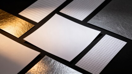 Assorted paper textures and patterns