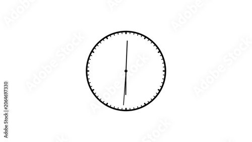 White Clock Face on White Background photo