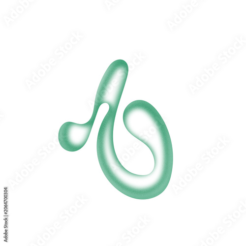 Airbrush Textured Shapes Isolated	