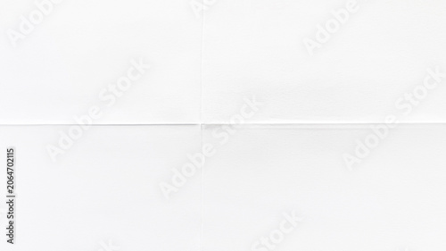 Obraz na plátně Minimalist white textured desktop wallpaper with subtle paper folds