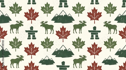 seamless pattern with christmas trees
