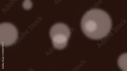 Abstract blurred circles on a dark background for creative design