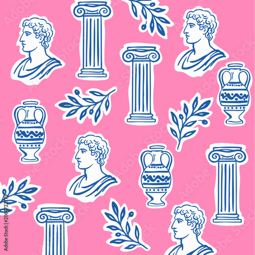 Greek pattern vector