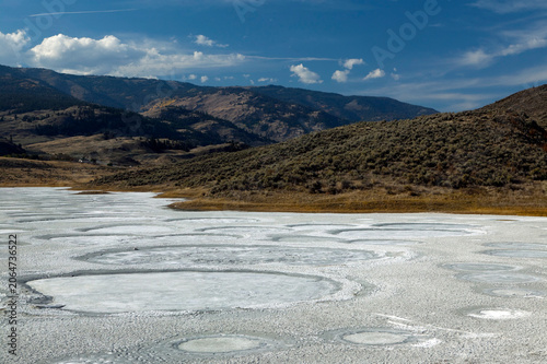 Spotted Lake in Osoyoos British Columbia Canada During Clear Day