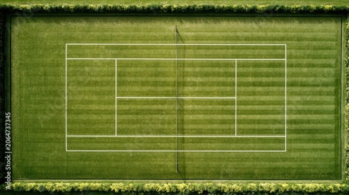 Historic Wimbledon Centre Court Arena with Green Grass Surface