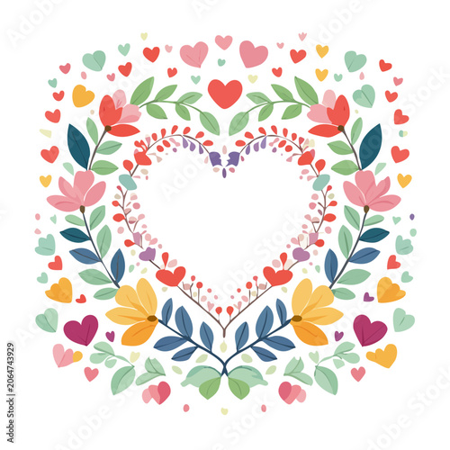 Seamless floral pattern with leaves and butterflies