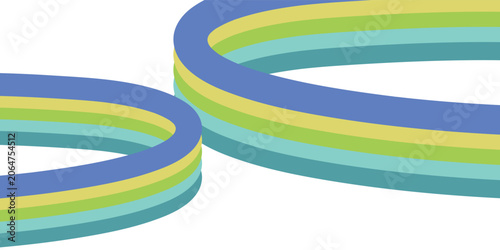 Tableau sur toile Colorful Coiled Bracelets Close Up Detail.