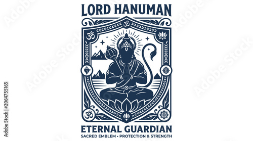 Photos Lord Hanuman Sacred Emblem - Eternal Guardian, Protection & Strength