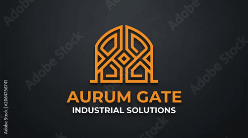 Aurum Gate Industrial Solutions Logo Design.