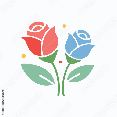 Stylized Roses Icon