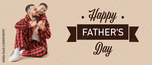 Happy father with his son i...
