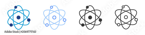 atomic icon set multiple style collection	
