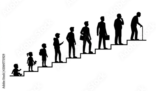 Foto Human development and life stages concept