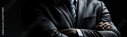 Confident Businessman in Suit