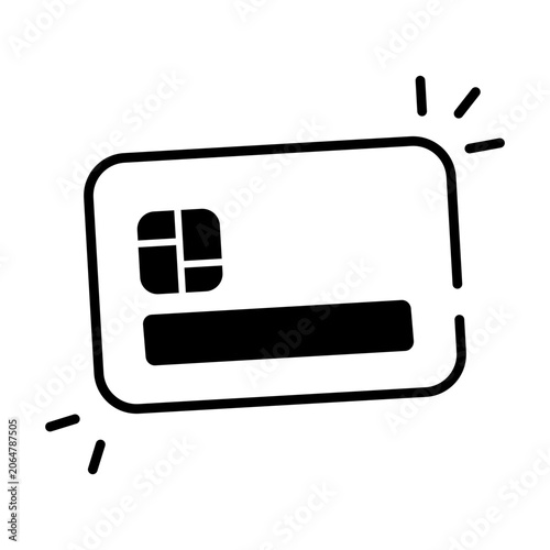 Obraz na plátne Perfect design icon of atm card