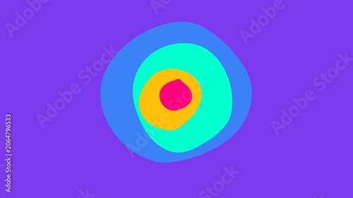 Abstract Organic Shapes Fluidly Morphing Background Video for Advertising