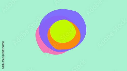 Cyber Pastel Fluid Shapes Shifting Background Animation Loop