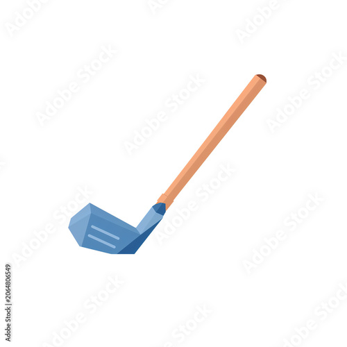 Orange and blue plastic child's snow shovel on white isolated on transparent background