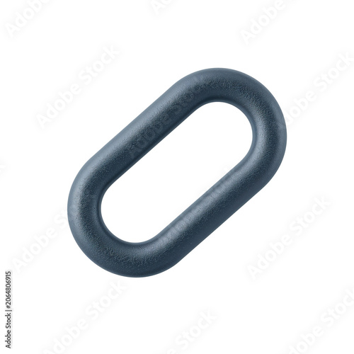 Modern black oval ring icon isolated on transparent background