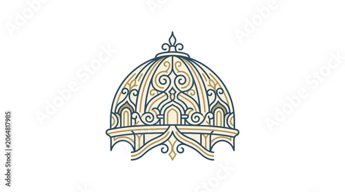 Elegant Dome Architecture with Ornate Details