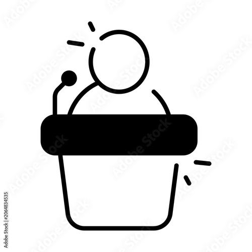 Konstfotografi Perfect design icon of speech