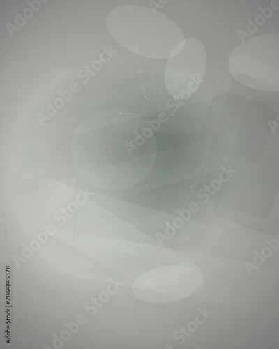 Abstract Minimalist Network Illustration with Dots and Lines