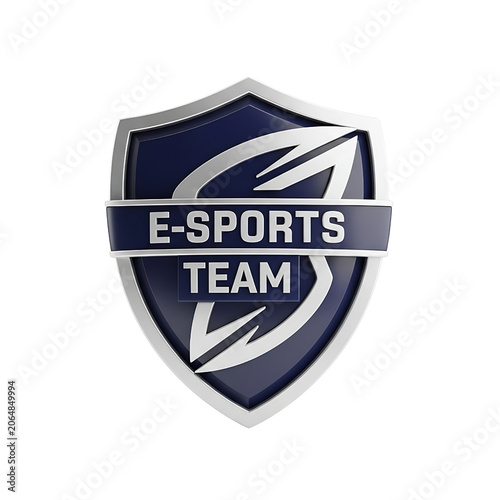 E-Sports Team Logo Gaming Shield Emblem Esports Team Icon.