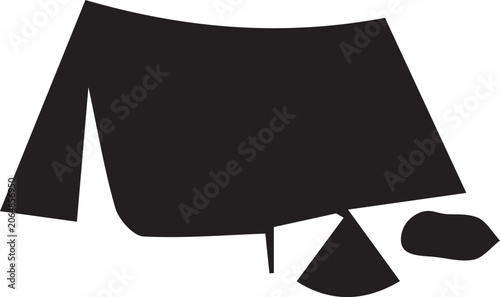 Fotografía black dress isolated on white