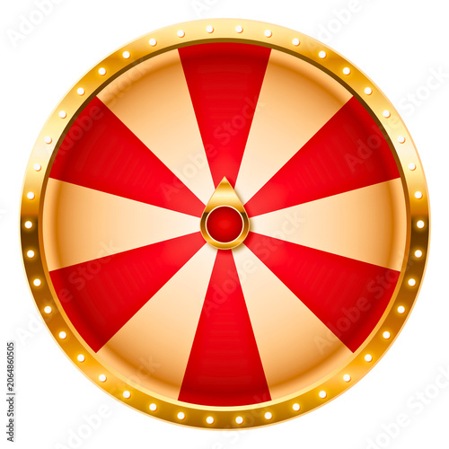 Red and Gold Casino Prize Wheel