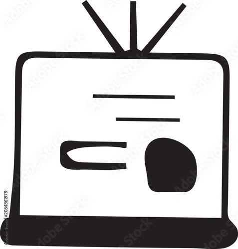 black and white card