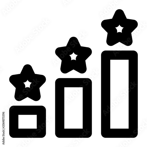 Obraz na plátně Ranking Outline Icon