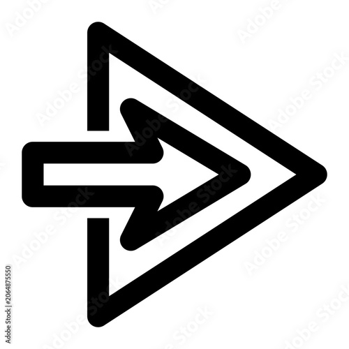 Continue Outline Icon