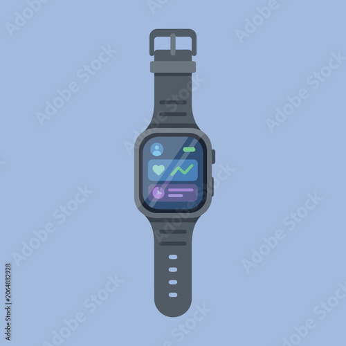 A modern smartwatch displaying fitness tracking data on screen