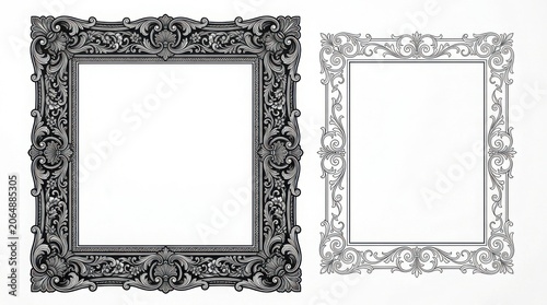 Ornate Decorative Frames Side by Side