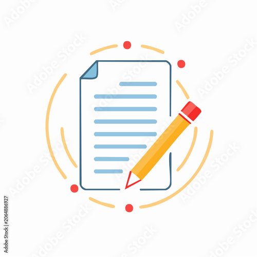 Writing and Editing Document Icon