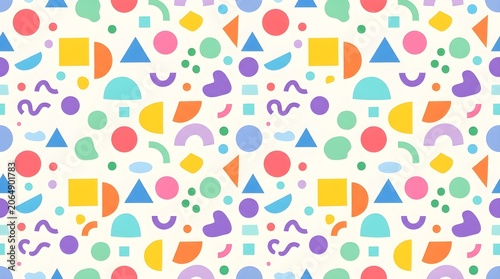 Modern Abstract Pastel Geometric Pattern