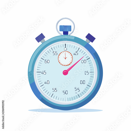 Blue Stopwatch Illustration